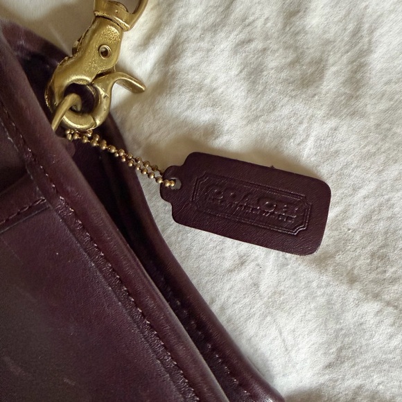 Vintage Coach Dark Purple Companion Bag - Picture 3 of 6